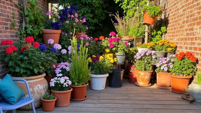 stylish patio flower pots
