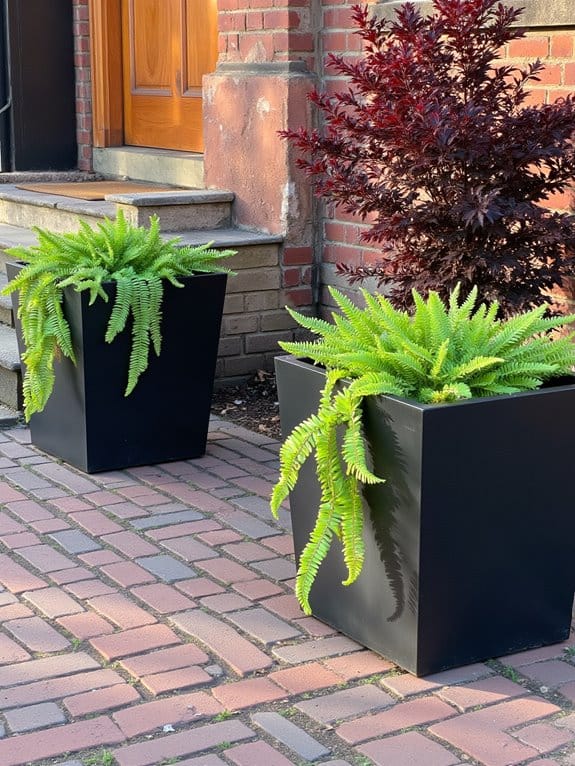 stylish plants for entryway