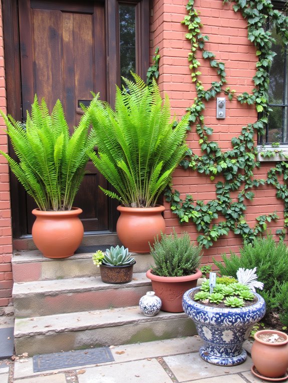 stylish pots enhance decor