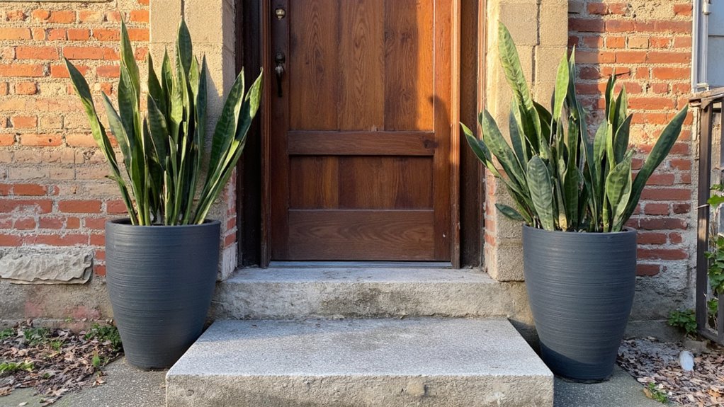 stylish snake plant arrangement