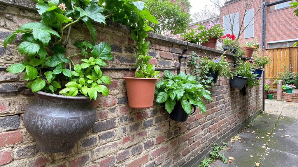 stylish wall mounted flower pots