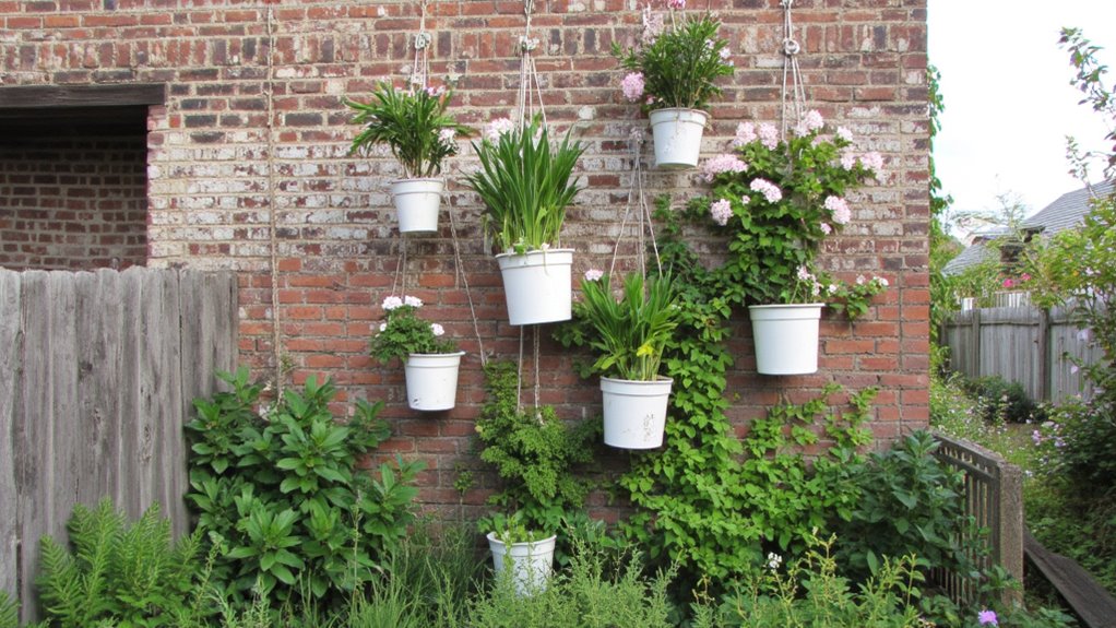 stylish white vertical gardening