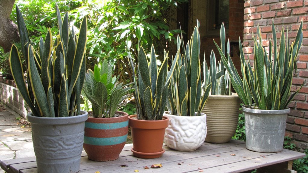 textured pots enhance decor