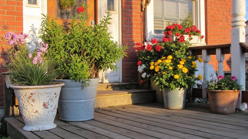 timeless vintage flower pots