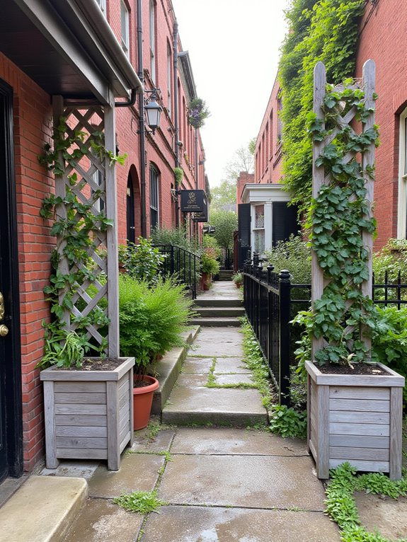 trellis planters for climbing