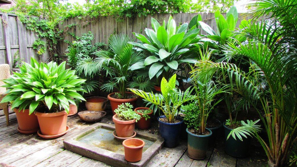 tropical plants enhance ambiance
