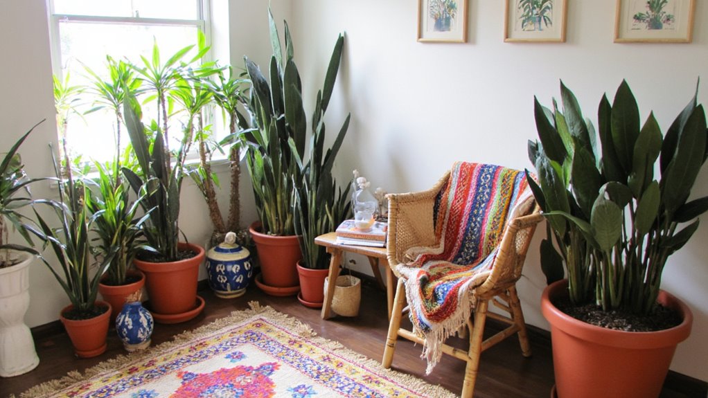 tropical vibe with accents