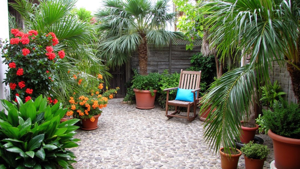 tropical vibrant foliage colors