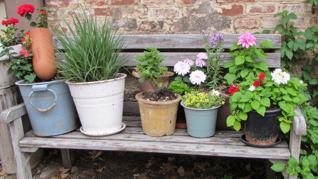 unique charm of weathered pots