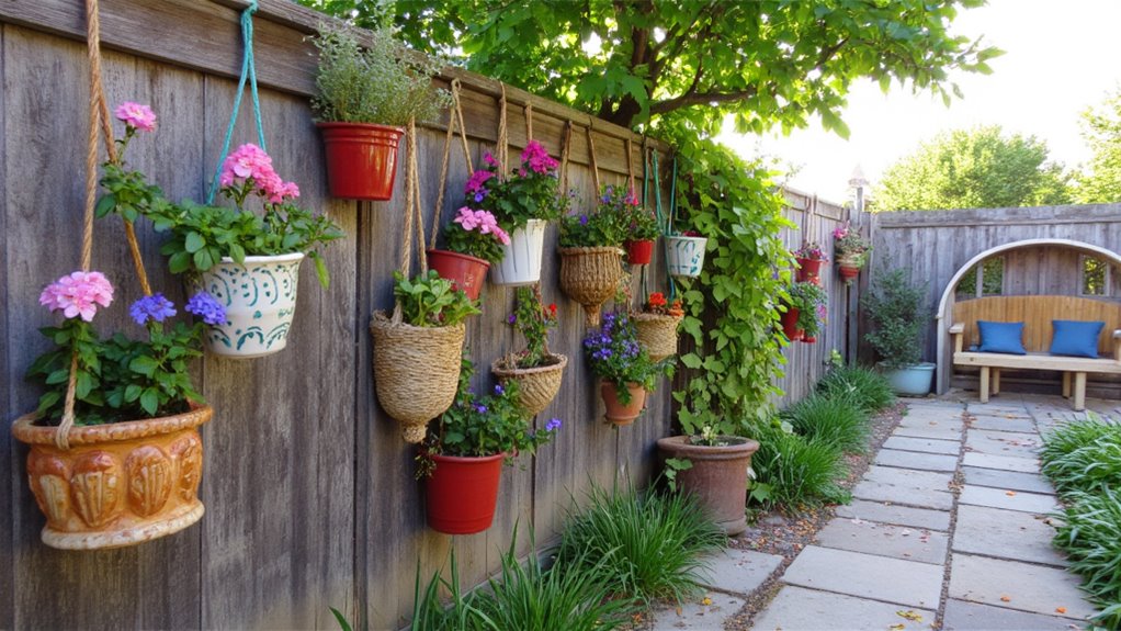 unique hanging flower pots