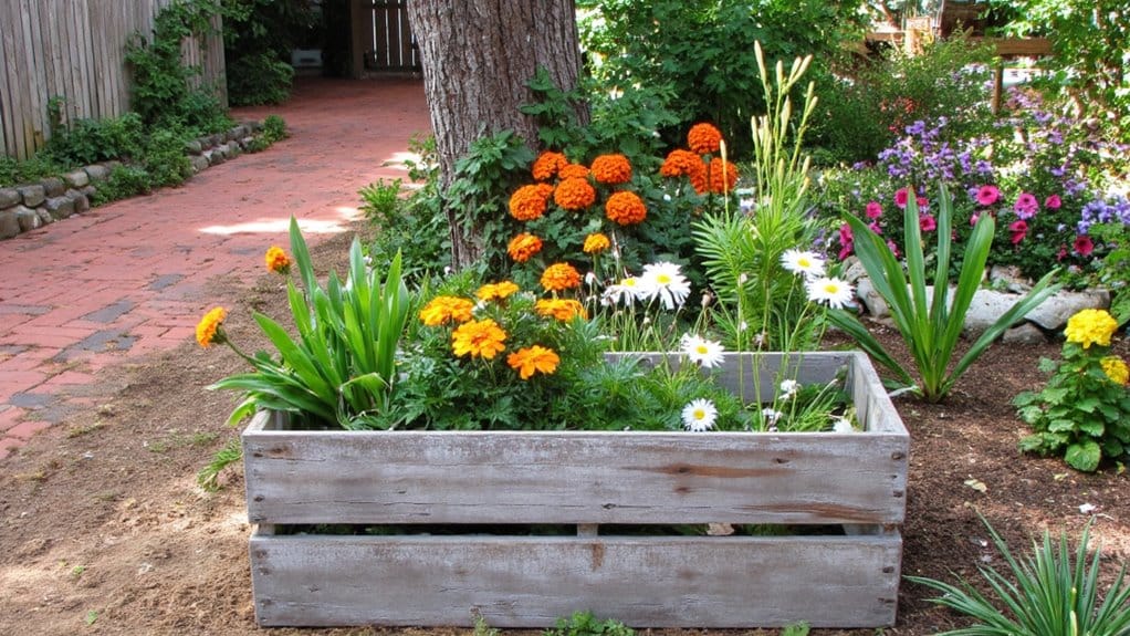 upcycled rustic flower pots