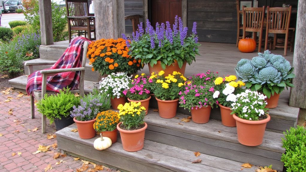 vary heights mix colors