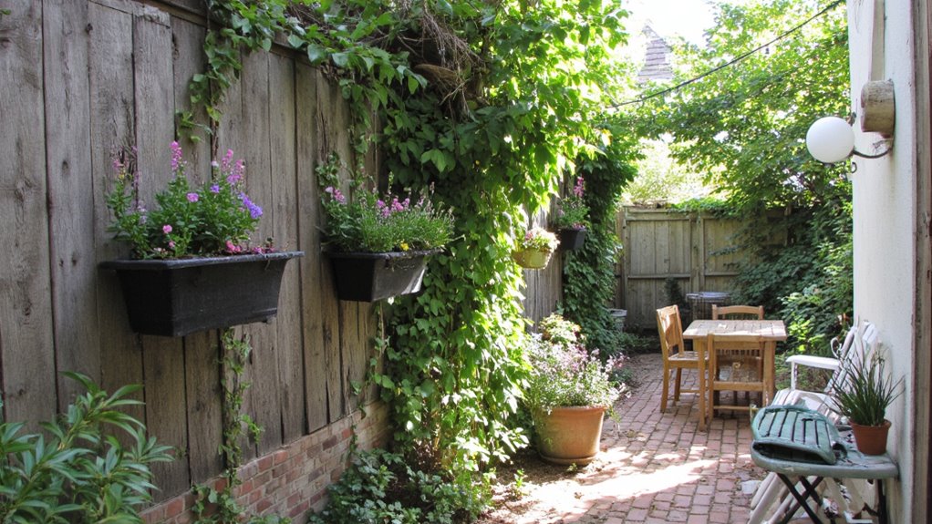 vertical garden privacy solution