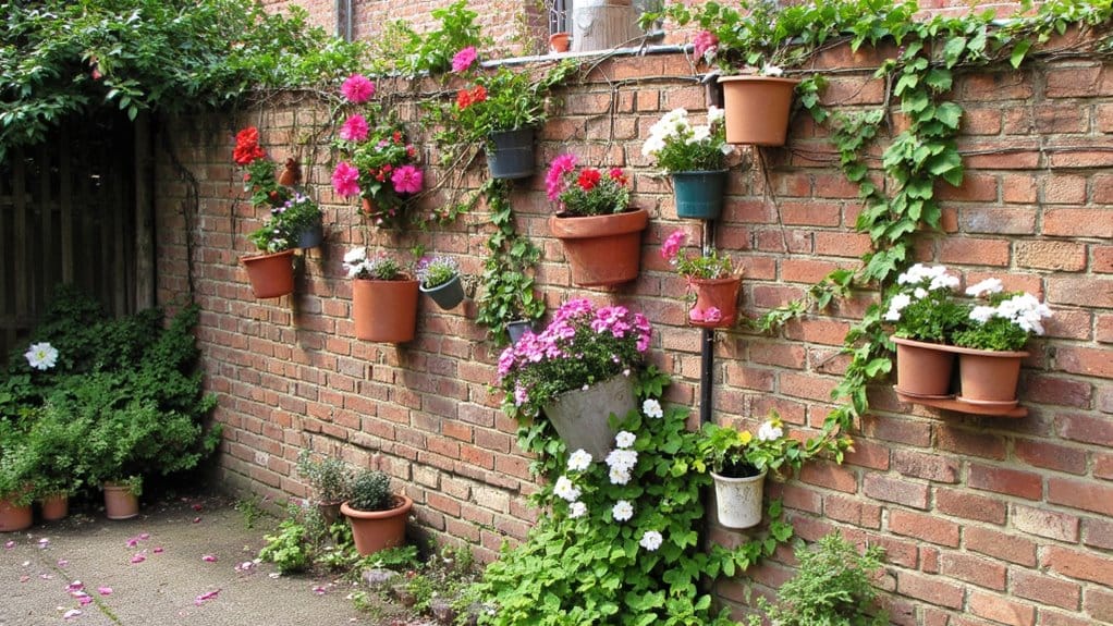 vertical planters save space