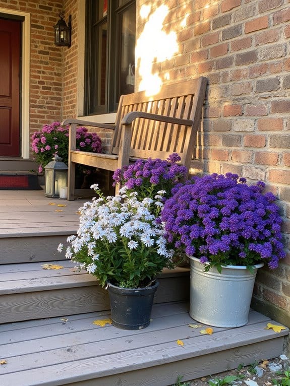 vibrant autumn aster blooms
