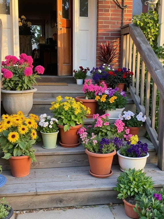 vibrant flowers invite warmth