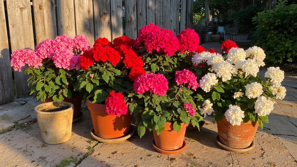vibrant geraniums enhance outdoor spaces