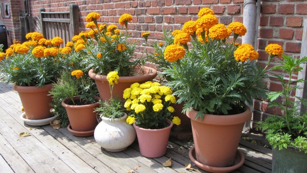 vibrant marigolds brighten gardens