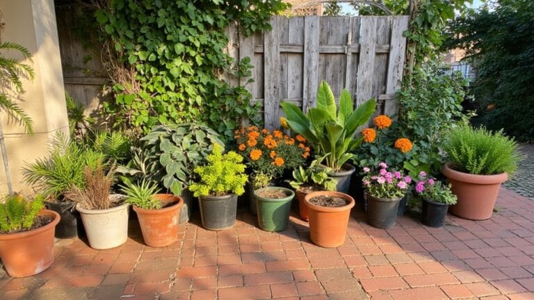 vibrant outdoor potted plants