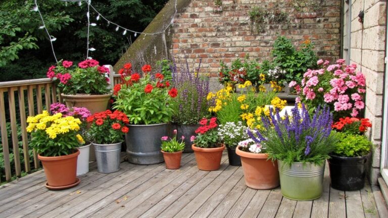 vibrant outdoor summer flowers