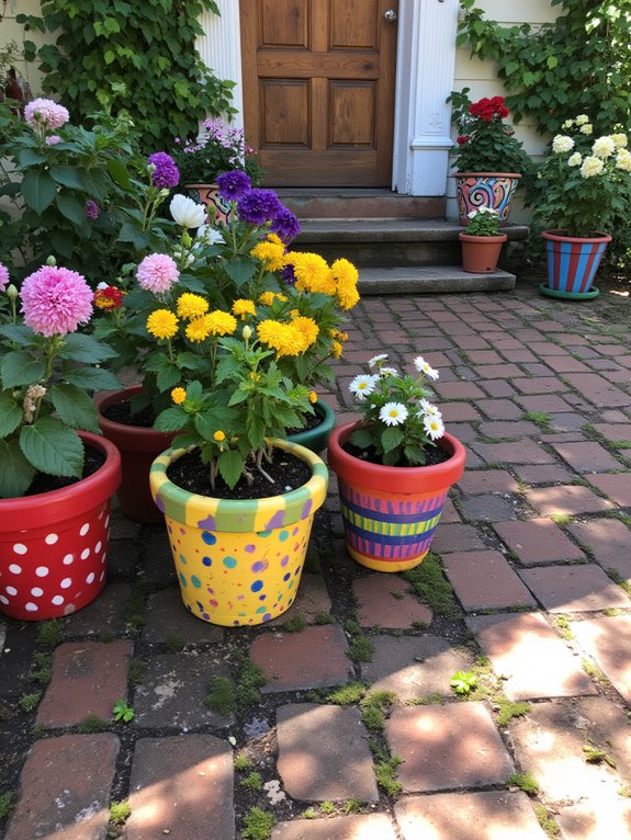 vibrant pots express personality