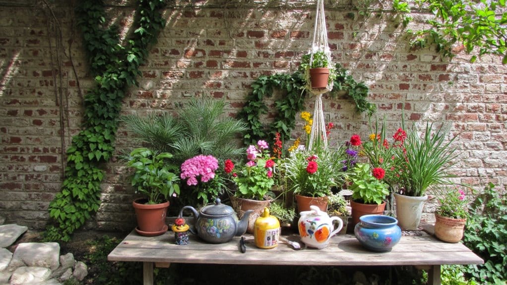 vibrant unique flower pots