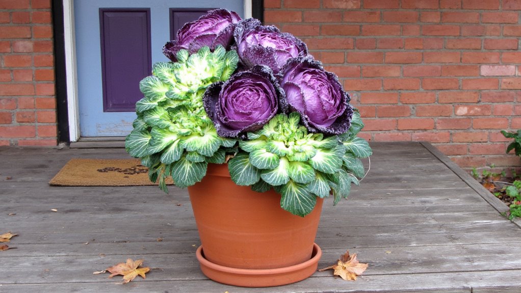 vibrant winter ornamental cabbage