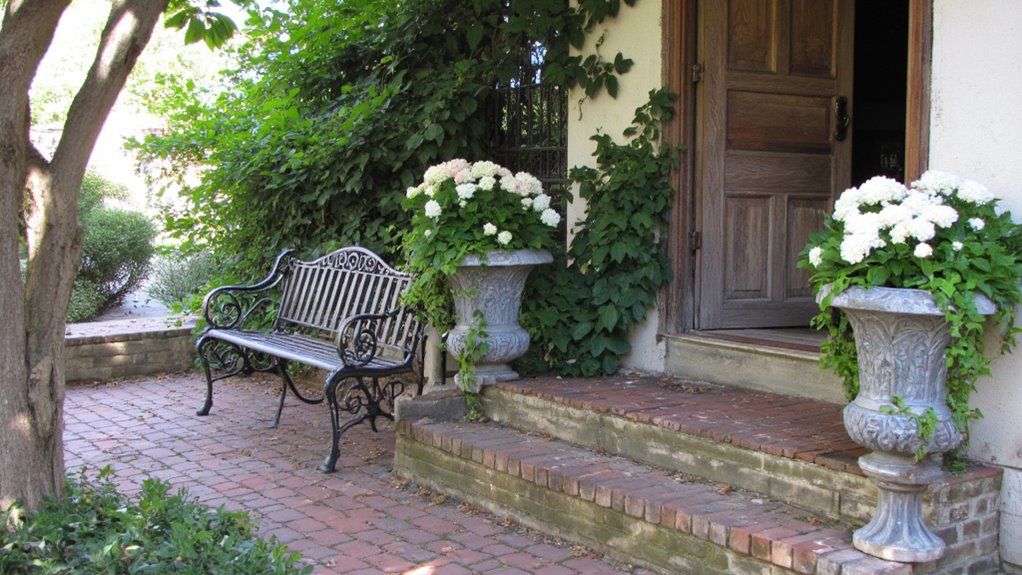 vintage planters add charm