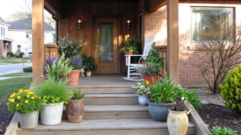 warm updated farmhouse planters