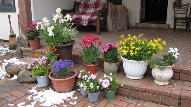 winter flower pot ideas