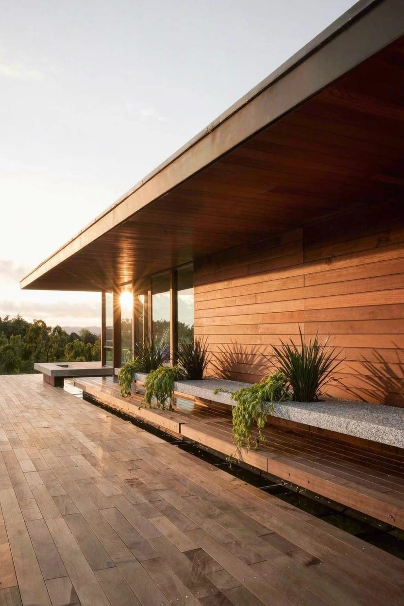 Linear Porch Planters