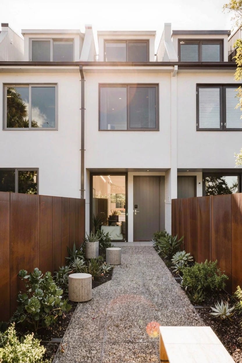 Low Plantings Along Fence Lines