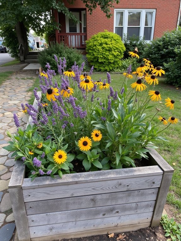 attracting bees and butterflies