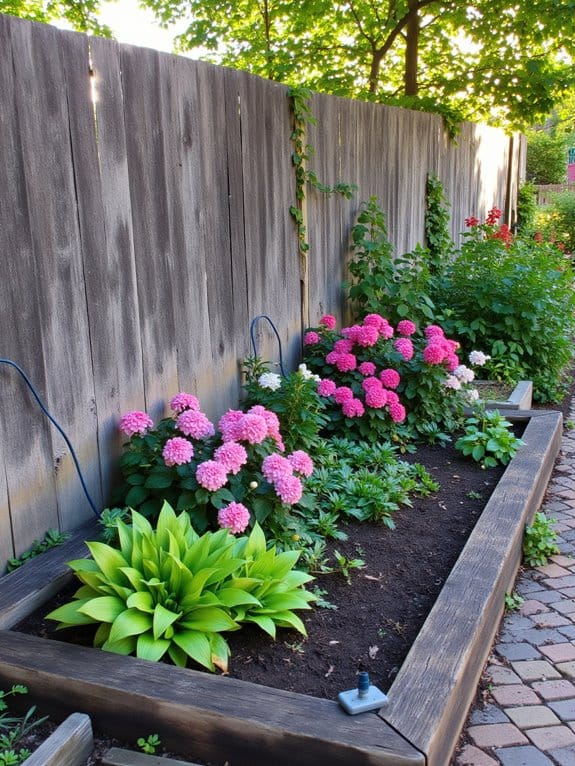 automated flower bed irrigation