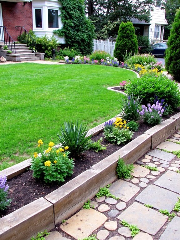 border flower beds design