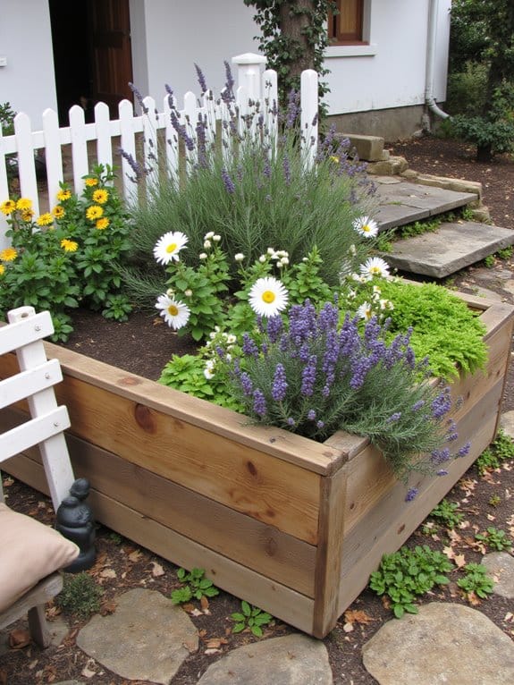 charming durable wooden planters