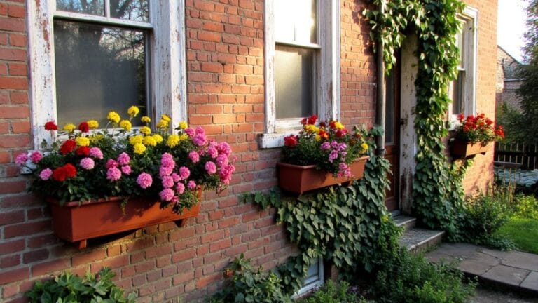 charming outdoor flower boxes