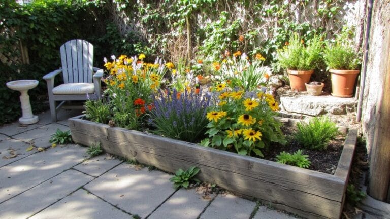 charming raised flower beds