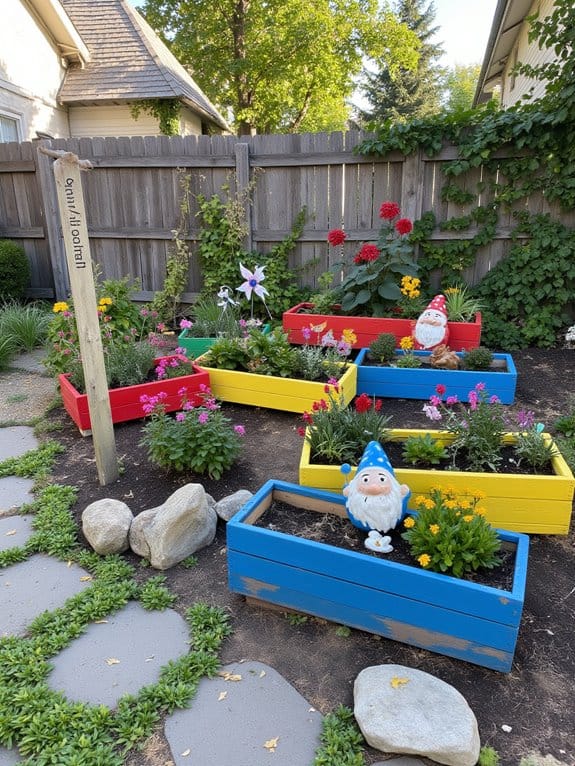 child friendly flower gardening