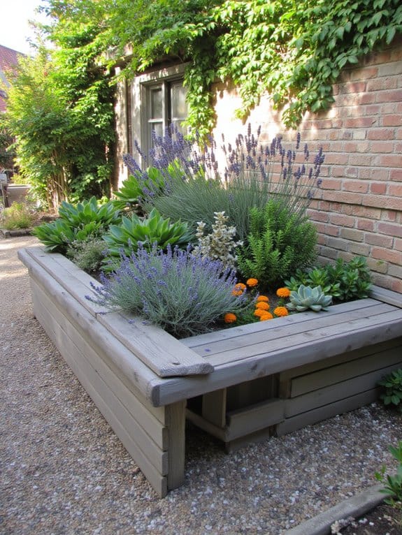 choosing plants for benches