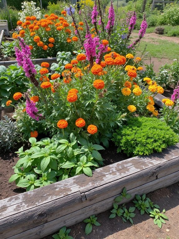 companion planting enhances garden productivity