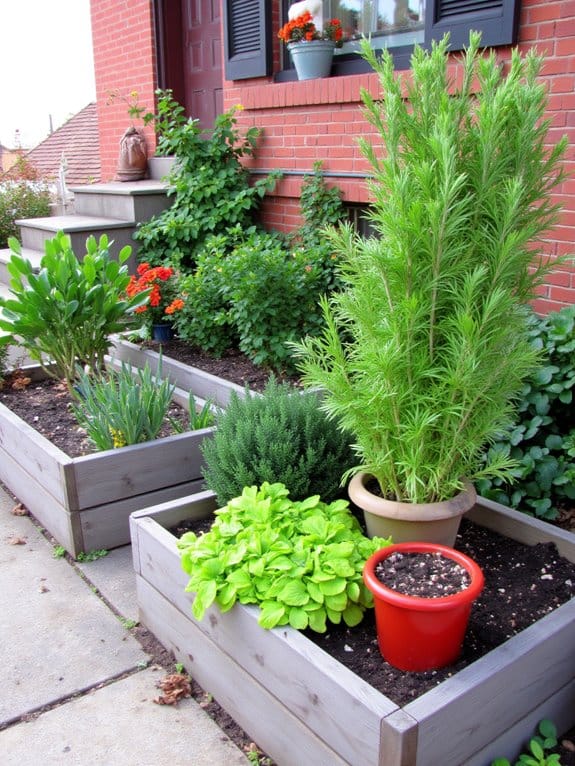 container gardens on raised beds