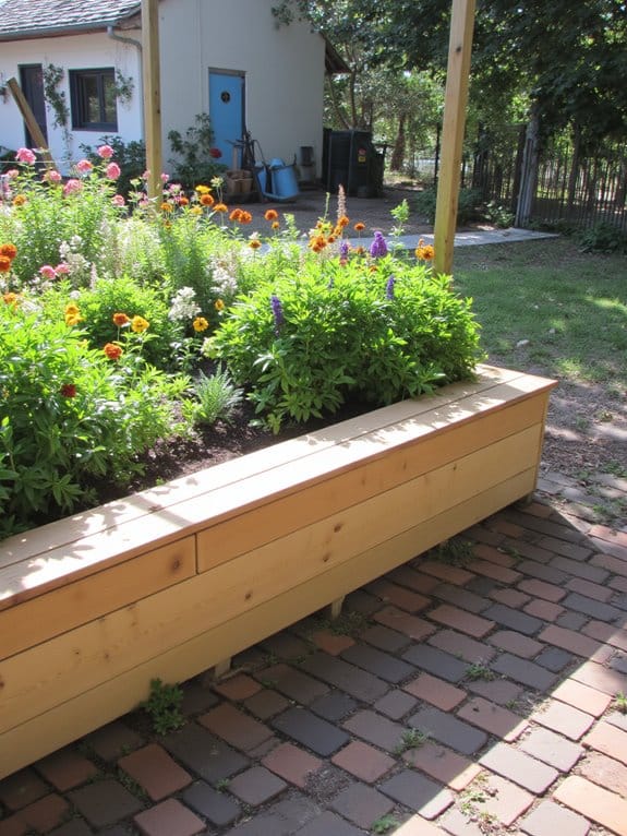 cozy garden seating beds