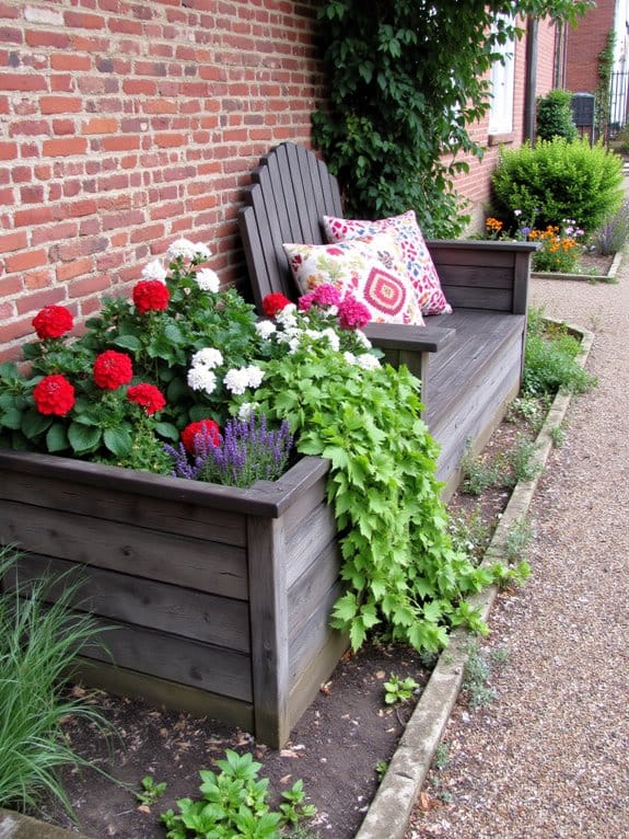 cozy garden seating solution