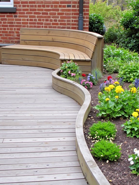 cozy integrated seating blooms