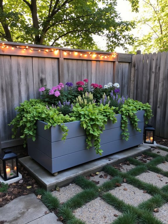 cozy outdoor evening lighting