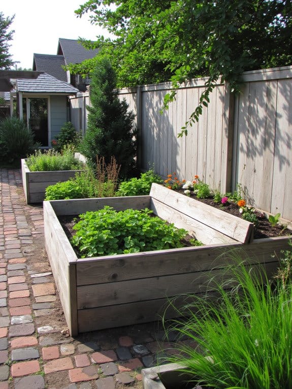 cozy raised bed seating