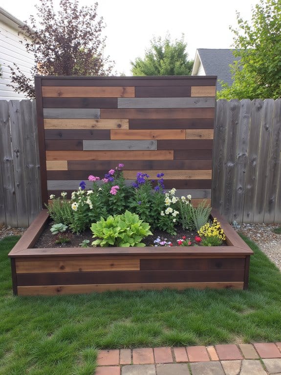 creative wooden raised beds