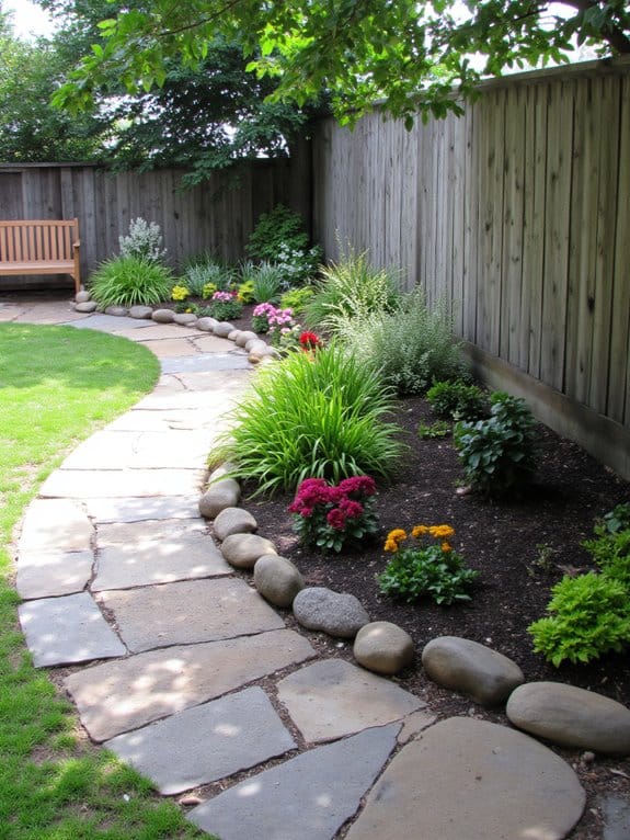 curved raised flower beds