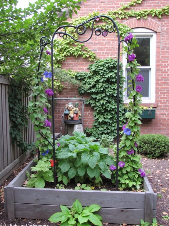 decorative trellises for gardens